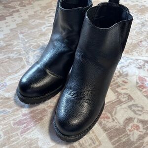 MIA Black Ankle Booties with Elastic Panels